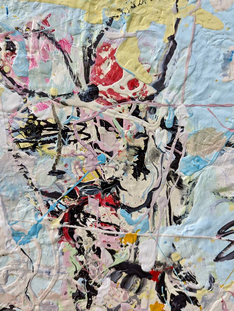 Original Abstract Expressionism Abstract Painting by Pina Loves