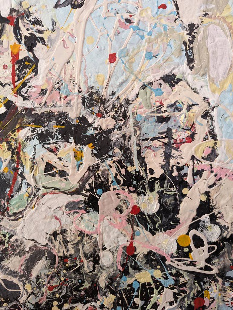 Original Abstract Expressionism Abstract Painting by Pina Loves