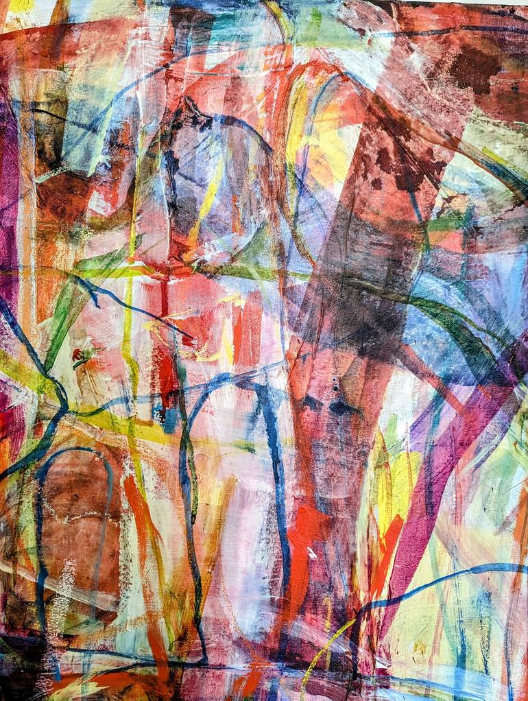 Original Abstract Expressionism Abstract Painting by pina loves