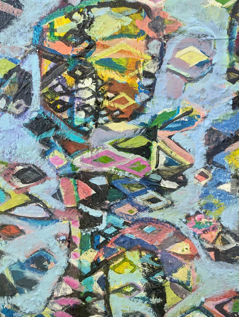 Original Abstract Expressionism Abstract Painting by Pina Loves