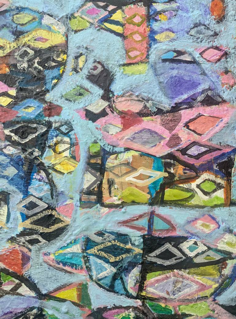 Original Abstract Expressionism Abstract Painting by Pina Loves