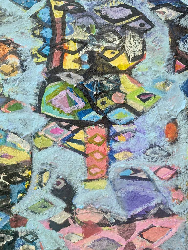 Original Abstract Expressionism Abstract Painting by Pina Loves