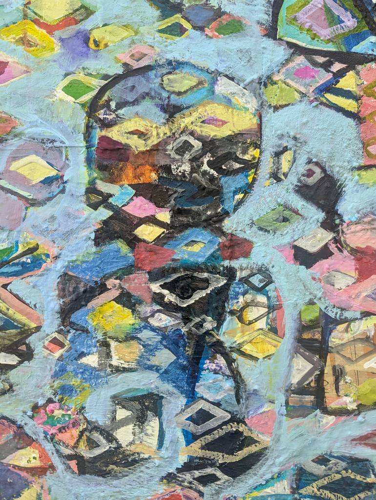 Original Abstract Expressionism Abstract Painting by Pina Loves