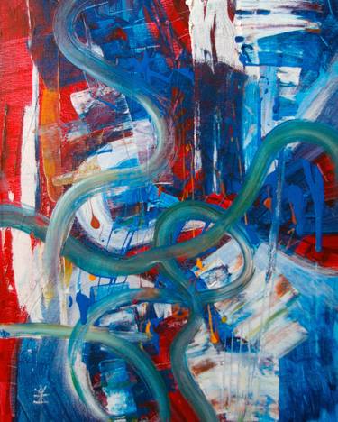 Original Abstract Expressionism Abstract Paintings by Helen Kholin