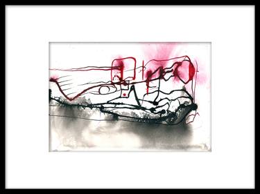 Original Abstract Expressionism Abstract Drawings by Helen Kholin
