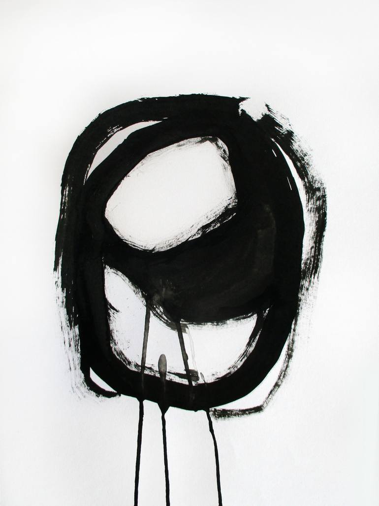 Original Minimalism Abstract Drawing by Helen Kholin