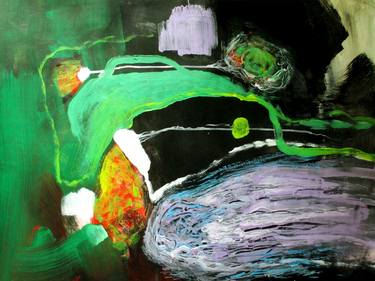 Original Abstract Expressionism Abstract Paintings by Helen Kholin