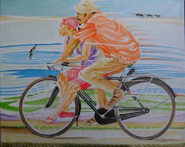 Print of Fine Art Bicycle Paintings by Greg Palacio
