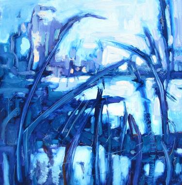Original Abstract Expressionism Landscape Paintings by Arlene Ladell Hayes