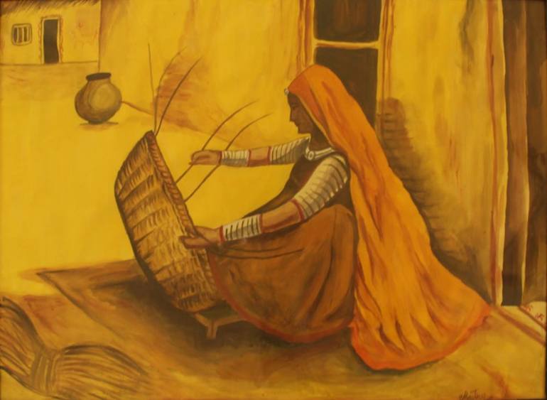 The weaver Drawing by Maitrry P Shah Saatchi Art