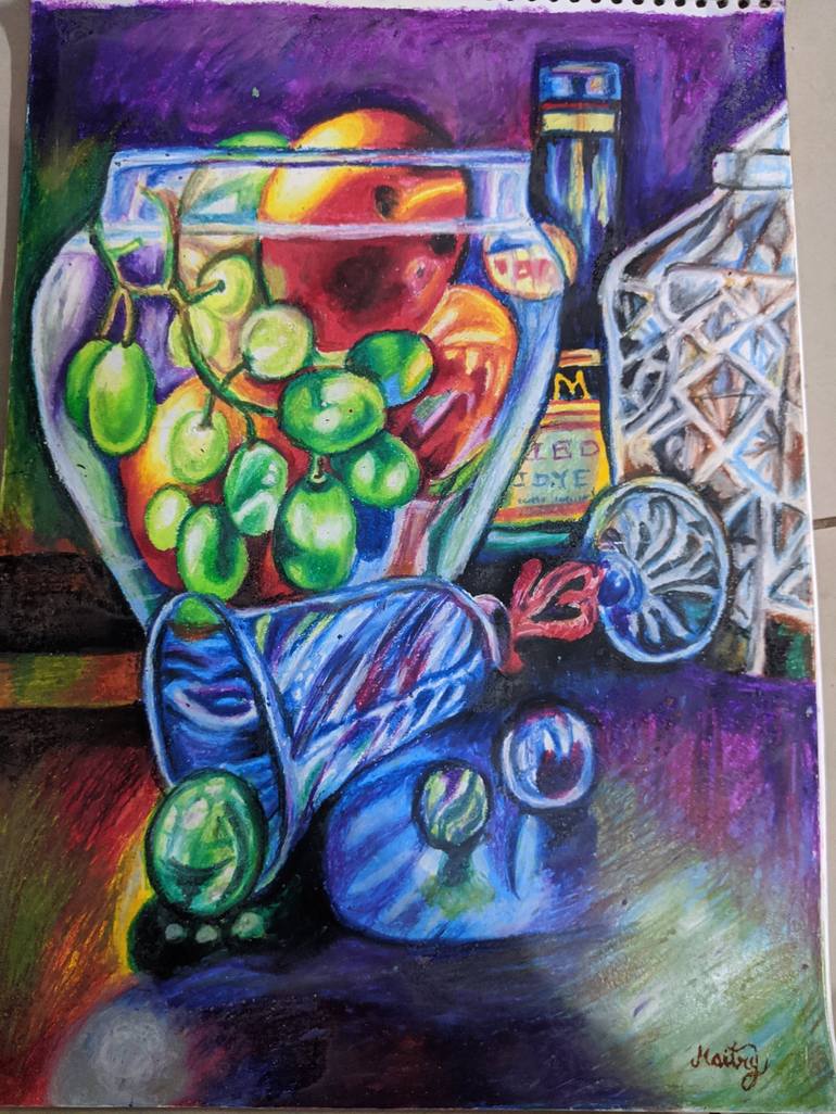 Original Still Life Paintings by Maitrry P Shah