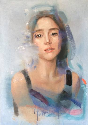 Original Figurative Women Paintings by Eunjung Seo