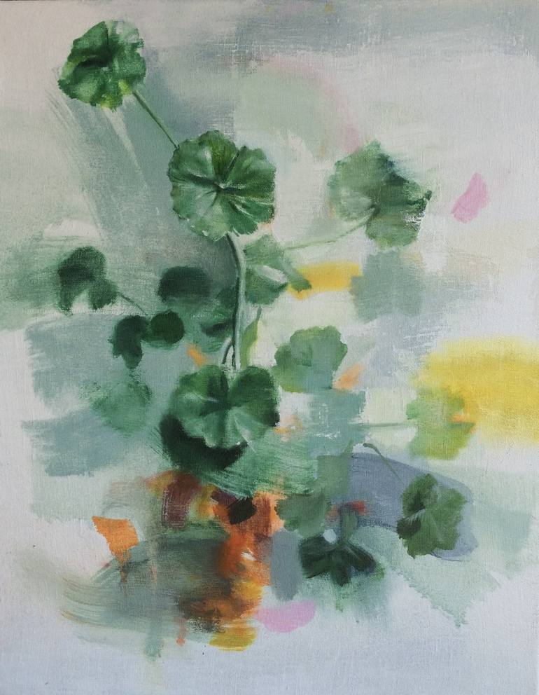 Original Abstract Expressionism Botanic Paintings by Eunjung Seo