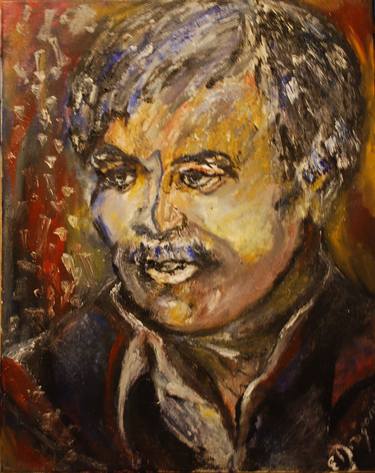 Original Portrait Painting by Dragomir Eleonora