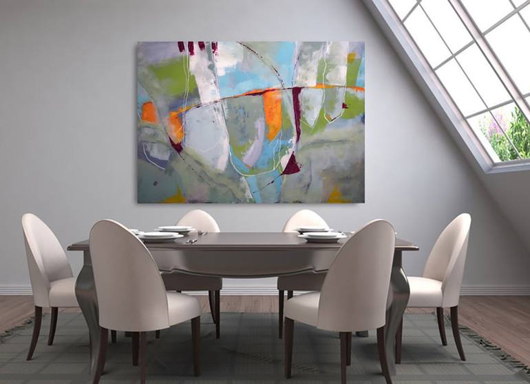 Original Abstract Painting by Gerdi Moeller-Jansen