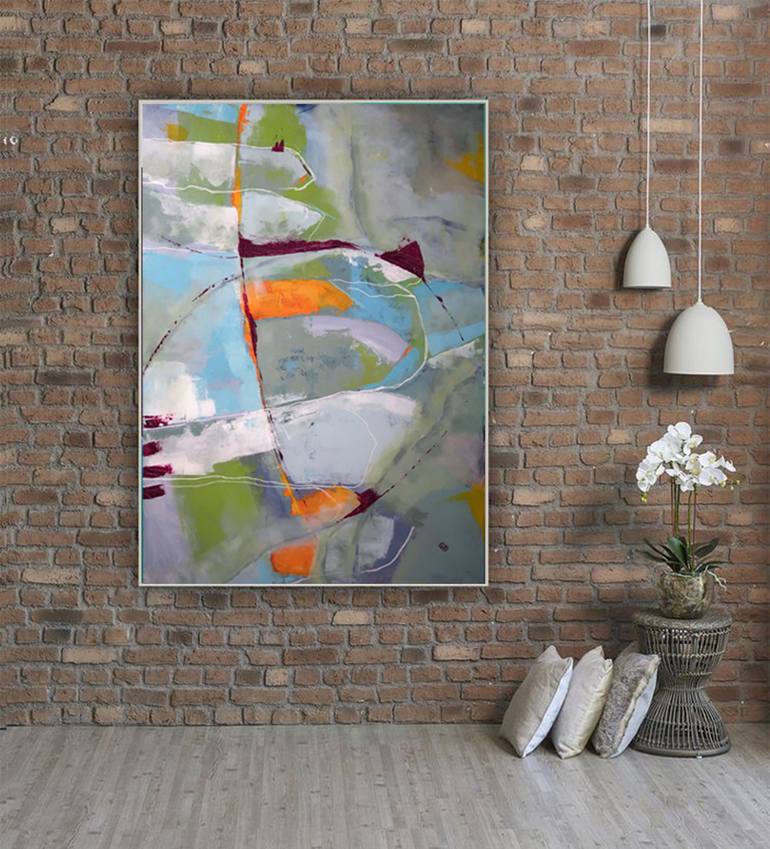 Original Abstract Painting by Gerdi Moeller-Jansen