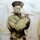 Man With Flute by Rebecca Weller