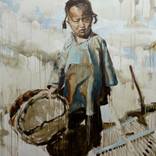 Girl With Basket by Rebecca Weller