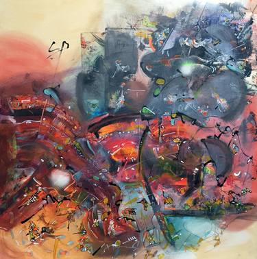 Original Fine Art Abstract Paintings by Francisco Campla
