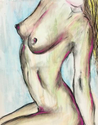 Original Nude Painting by Marta Oppikofer
