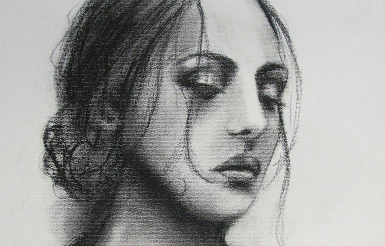 Original Figurative Portrait Drawing by - Thal -