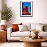 The silent witness in a modern living room
