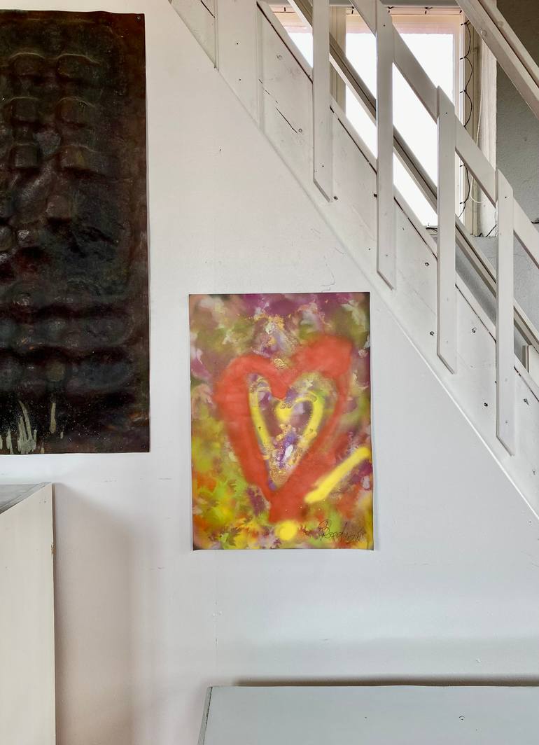 Original Abstract Expressionism Graffiti Painting by Olga Drozd