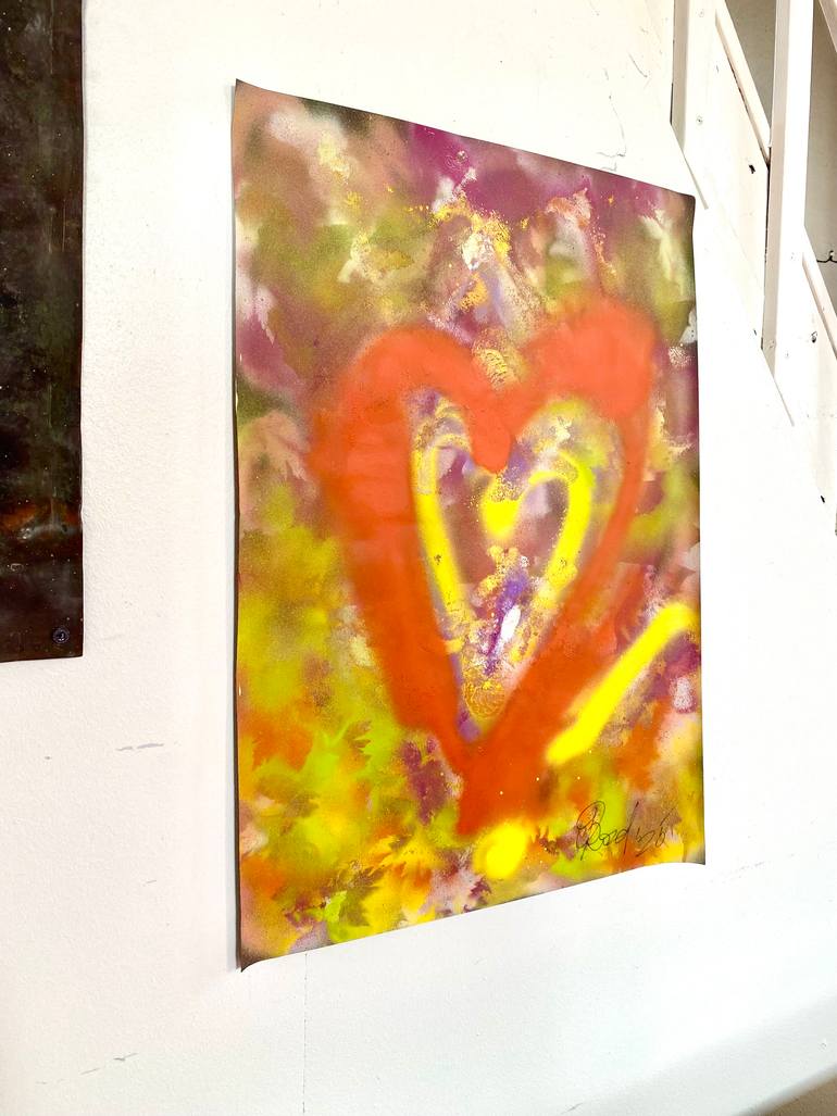 Original Abstract Expressionism Graffiti Painting by Olga Drozd