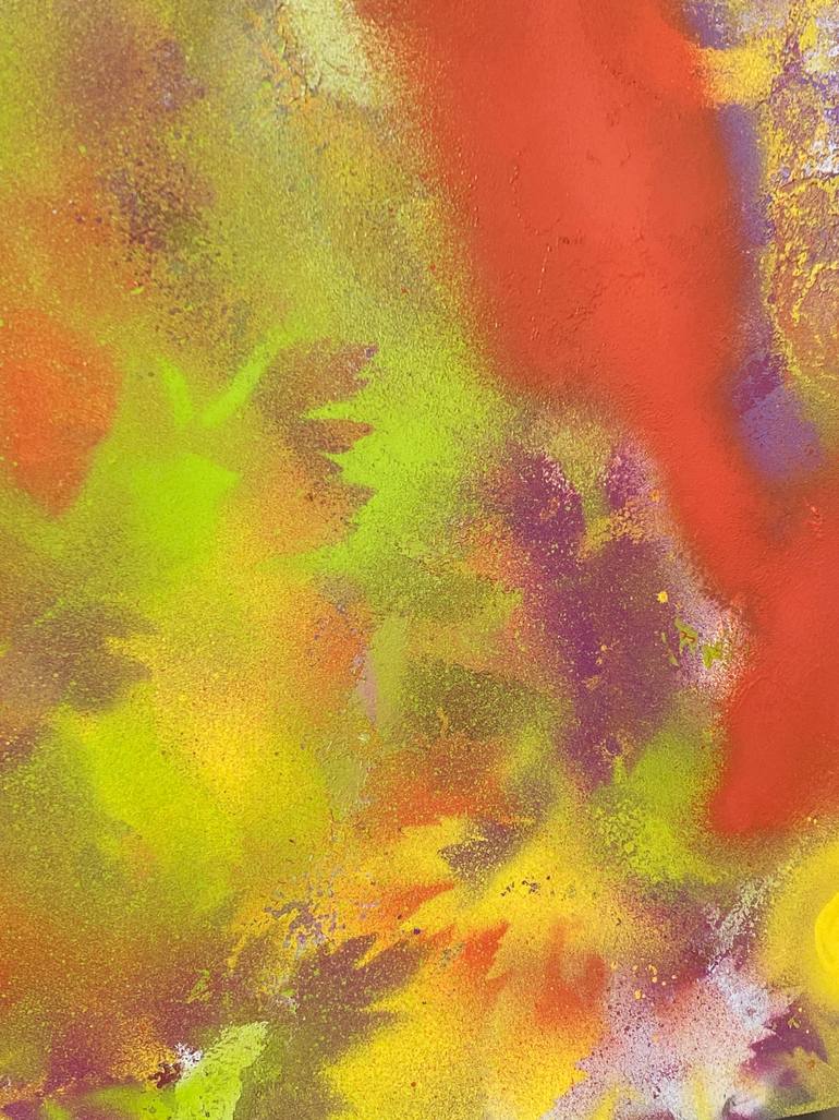 Original Abstract Expressionism Graffiti Painting by Olga Drozd
