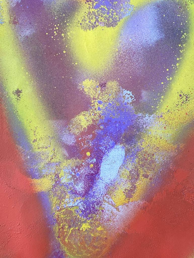 Original Abstract Expressionism Graffiti Painting by Olga Drozd