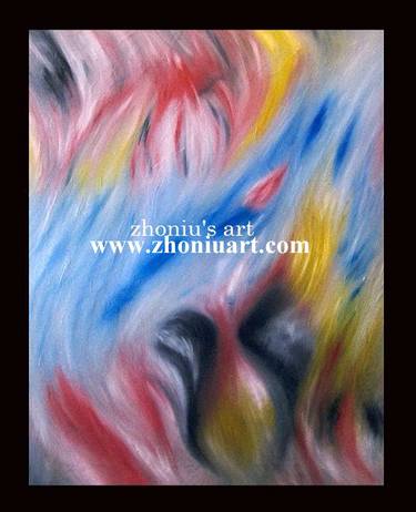 Original Abstract Love Paintings by A Zhoniu Pfozhe