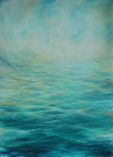 Print of Abstract Water Paintings by Lisa Hemeon