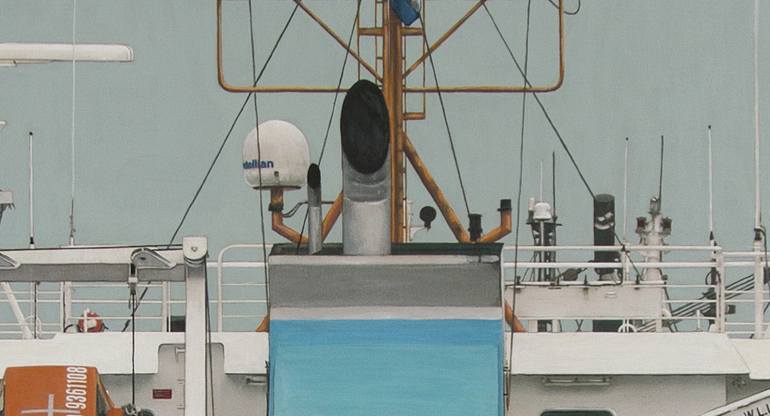 Original Realism Ship Painting by Clara Bastian