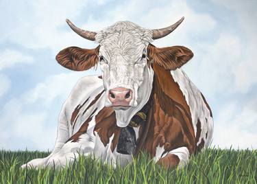 Red brindled cow, cow 2616 thumb