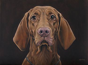 Original Fine Art Dogs Paintings by Clara Bastian