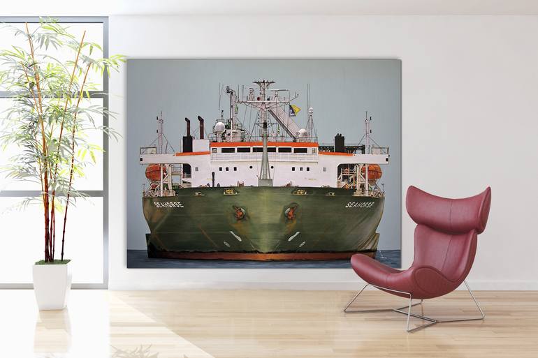Original Figurative Ship Painting by Clara Bastian