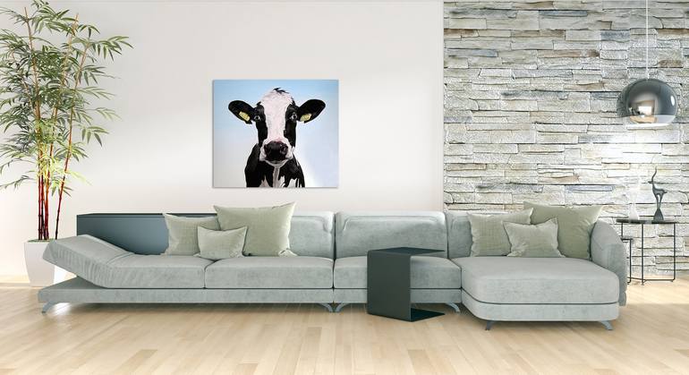 Original Cows Painting by Clara Bastian