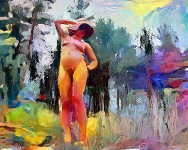 Print of Expressionism Nude Digital by Lefteris Betsis