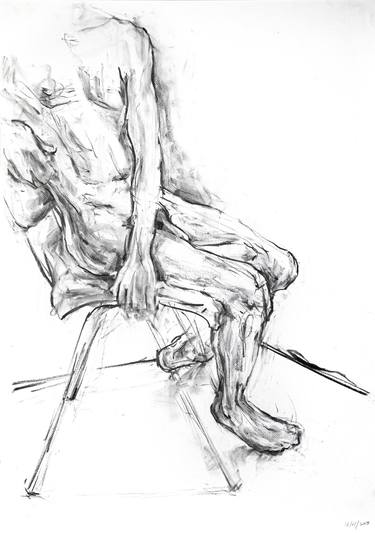 Drawing male nude model thumb