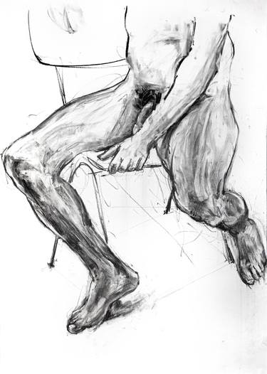 Drawing male nude model thumb