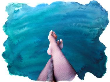 Print of Water Paintings by Lefteris Betsis