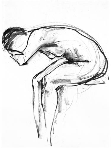 Print of Nude Drawings by Lefteris Betsis