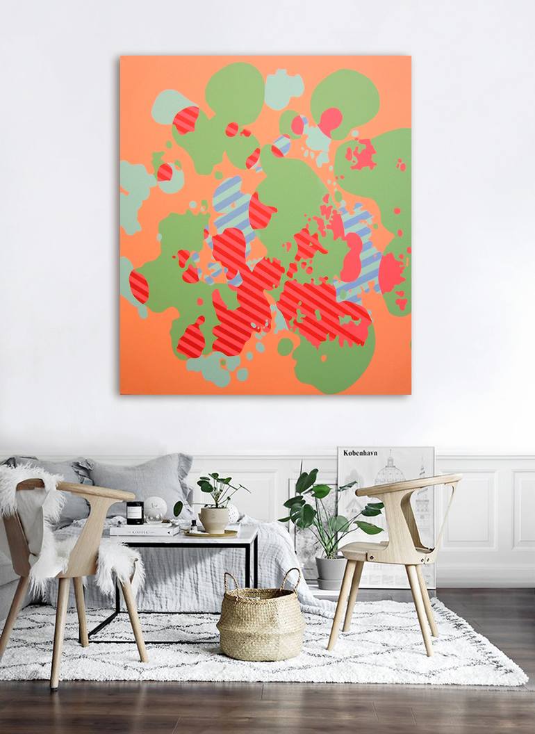 Original Abstract Painting by Lucie Jirku