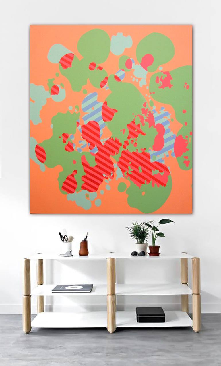 Original Abstract Painting by Lucie Jirku