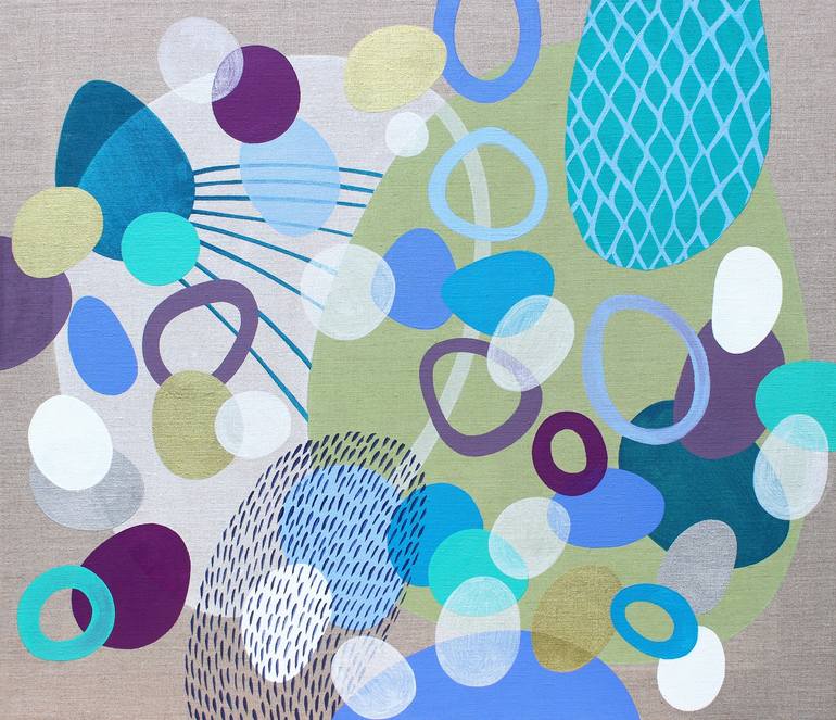 Print of Fine Art Abstract Paintings by Lucie Jirku