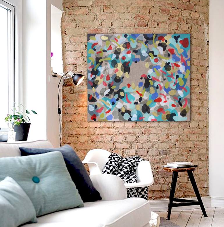 Original Abstract Painting by Lucie Jirku