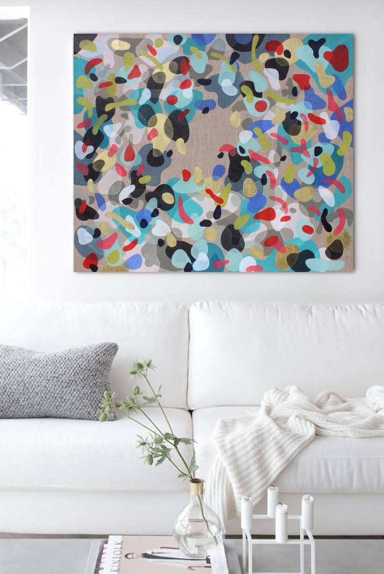 Original Abstract Painting by Lucie Jirku