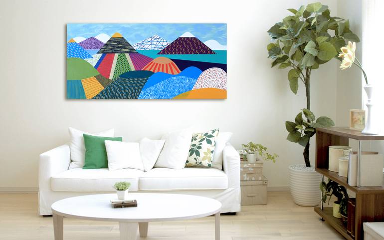 Original Modern Landscape Painting by Lucie Jirku