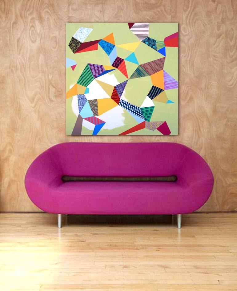 Original Conceptual Abstract Painting by Lucie Jirku