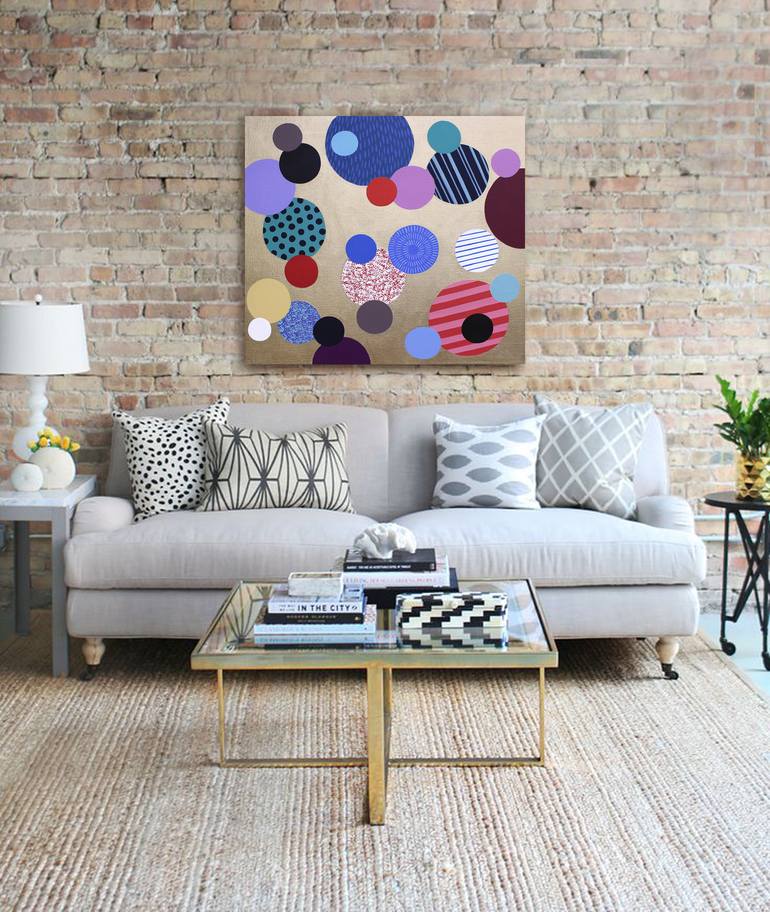 Original Abstract Painting by Lucie Jirku